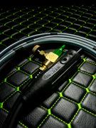 AW Silverback Special Edition TIG rig, black cable and gray hose held with AW spade bands