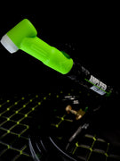 Lime-green Hulk WP-26FV head on the forged carbon Black Panther handle